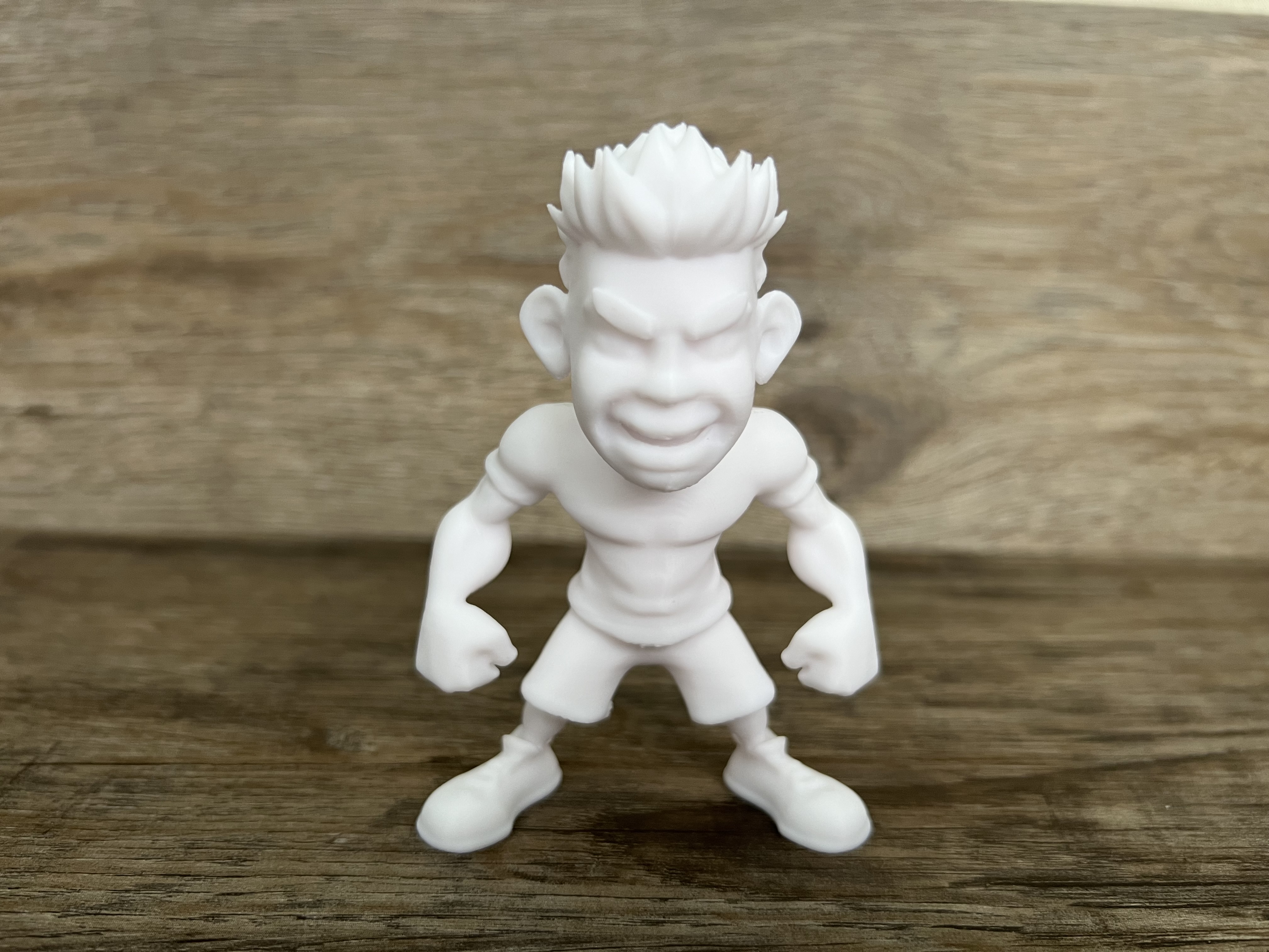 An Angry Guy Standing With Spiked Hair