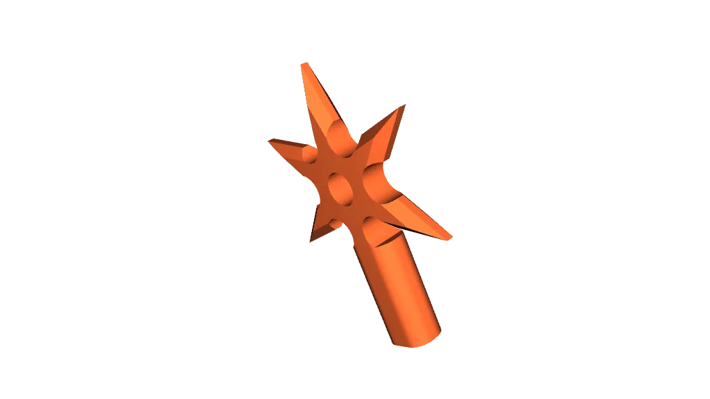 Dummy 13 Ninja Star by 3DPrinterPro | Download free STL model