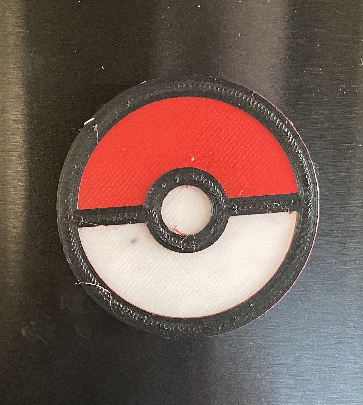 Pokeball fridge magnet