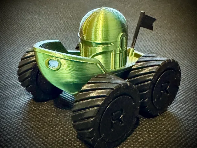 Mandalorian Benchy Buggy with Spinning Wheels