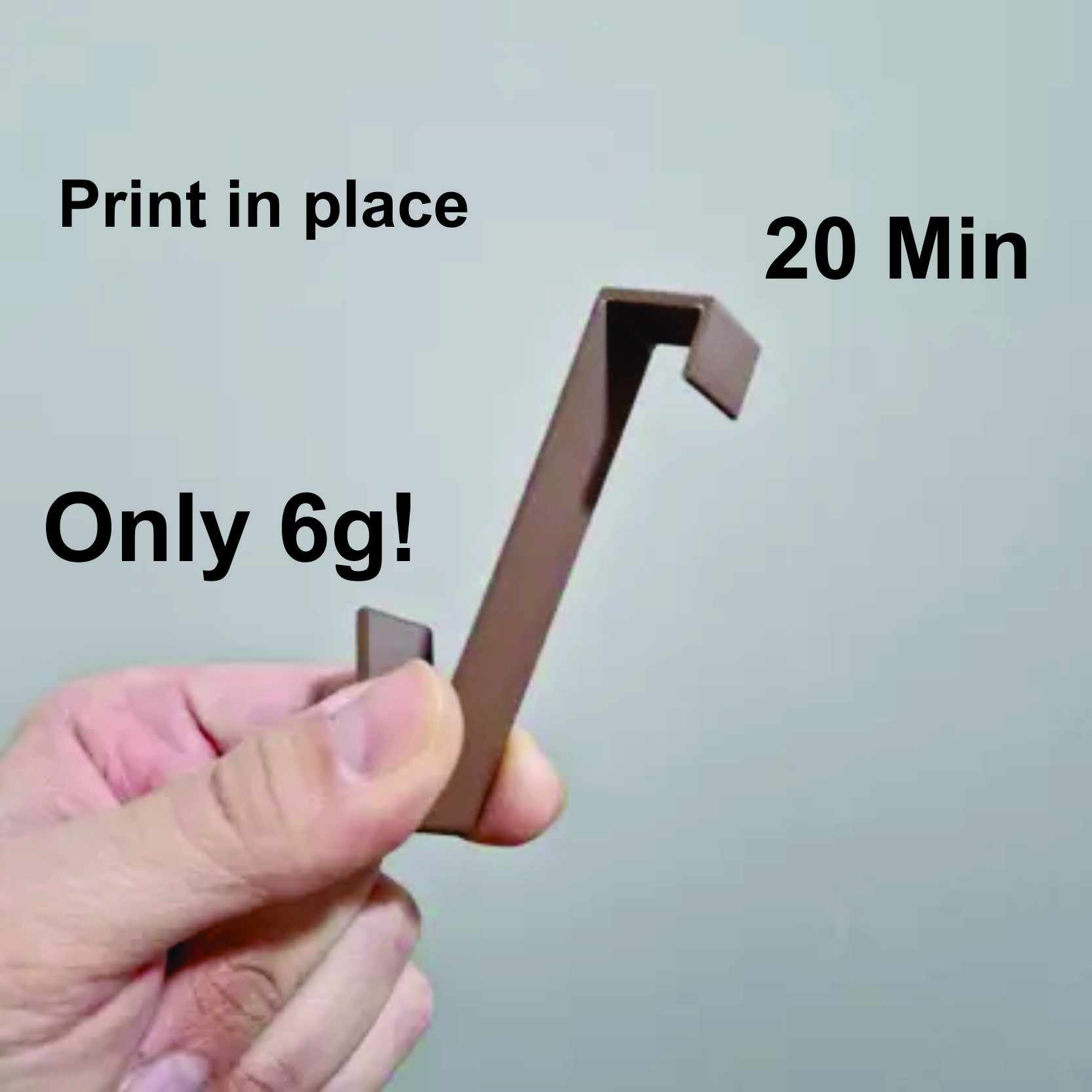 Simple door hook (print in place)