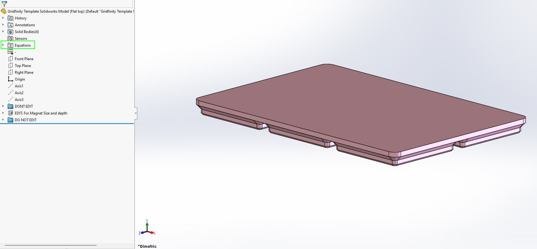 Gridfinity: SolidWorks flat top model — miniatura 2