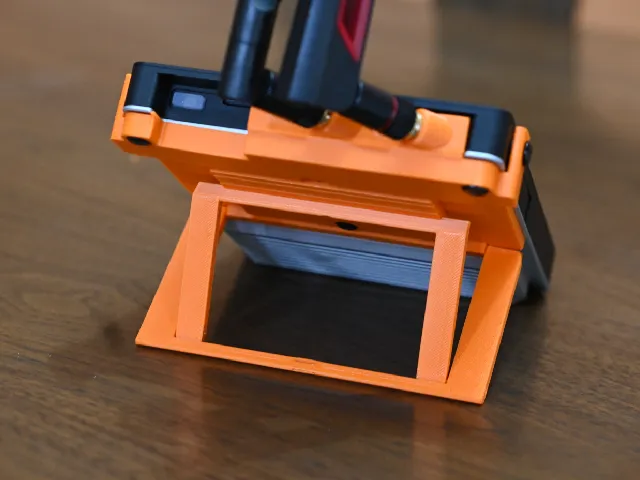 Backplate with folding stand and antenna mounts for ClockworkPi uConsole