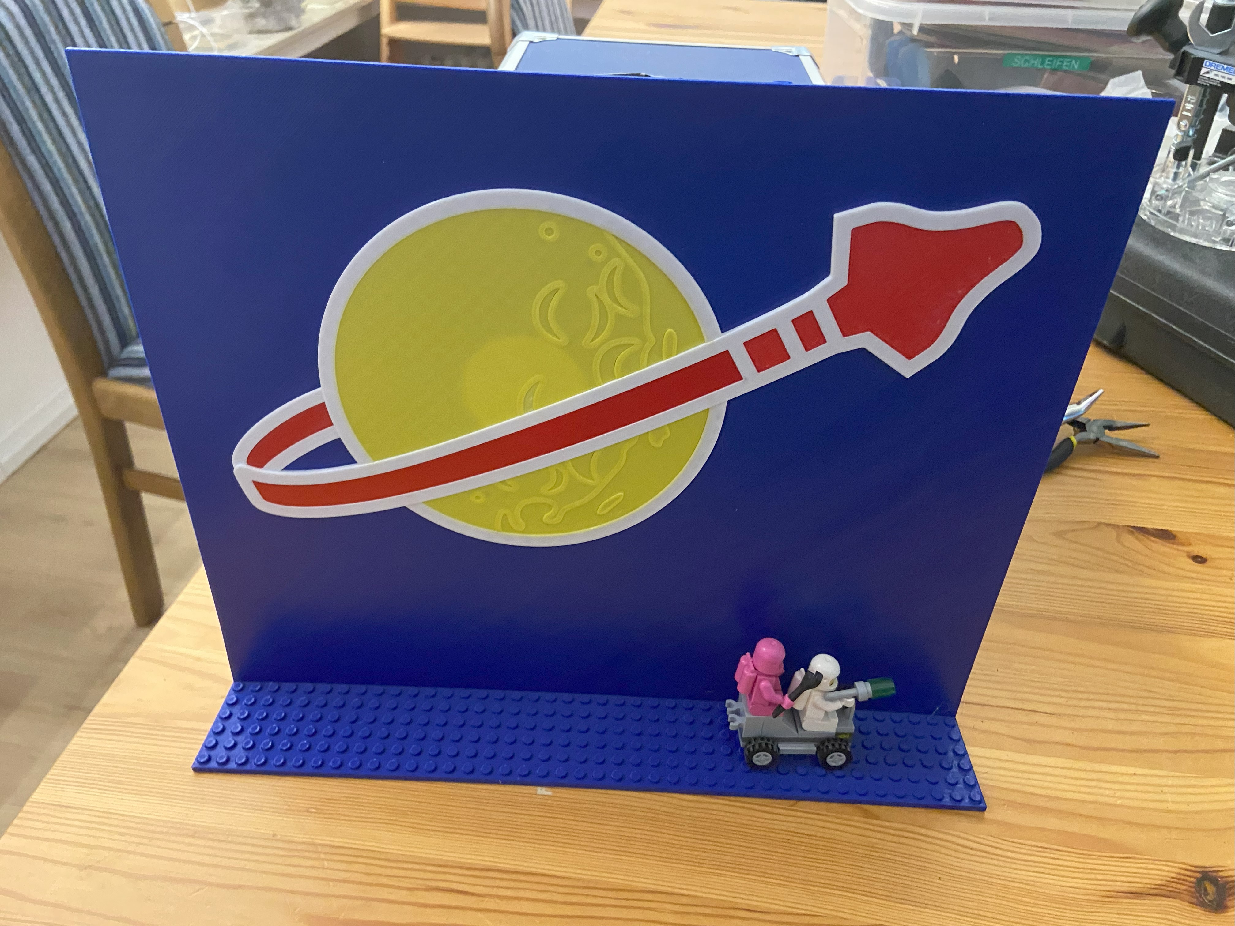 Lego Space background with Lego 3456 as base