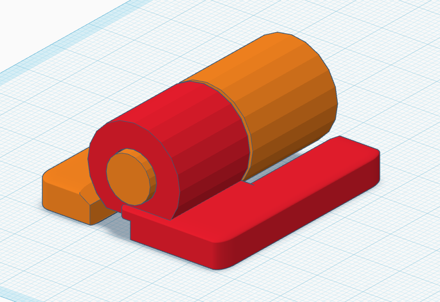 Hinge for 3D design (no screw holes) 3D model