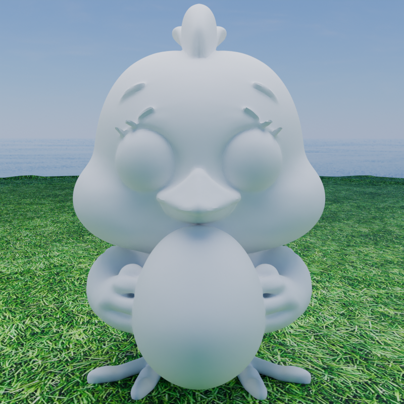 Miniatura 2 do modelo 3D Easter Chick