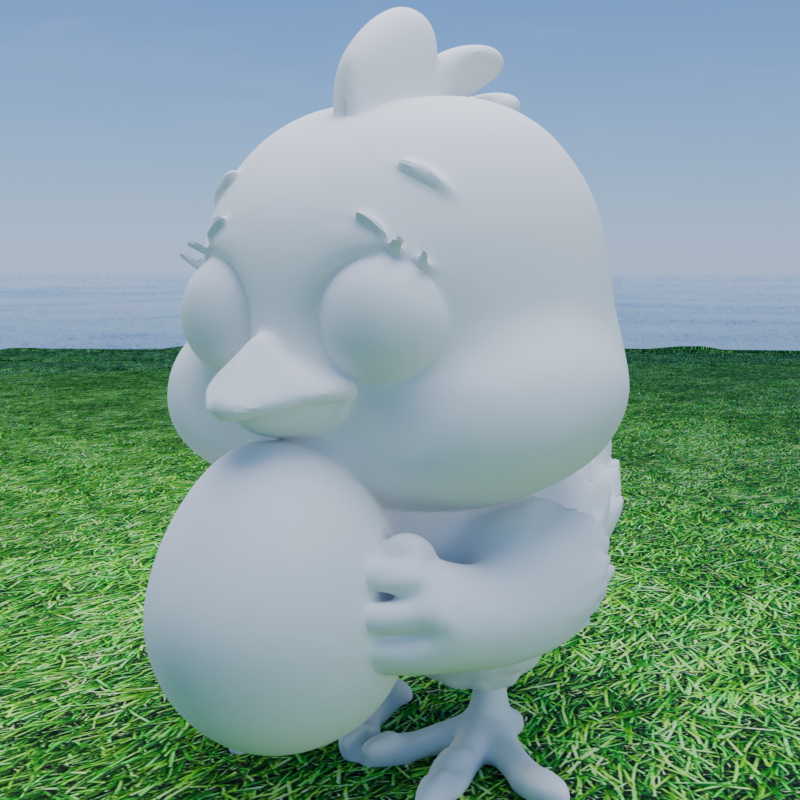 Miniatura 5 do modelo 3D Easter Chick