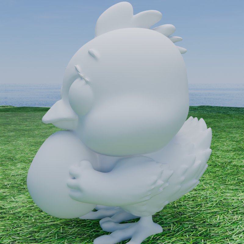 Miniatura 6 do modelo 3D Easter Chick