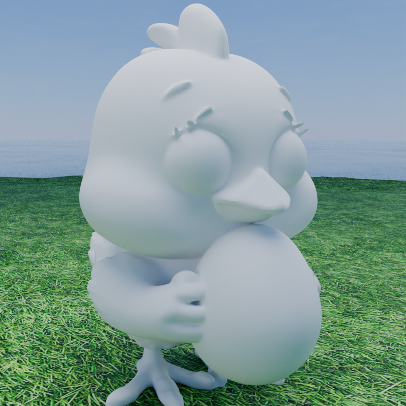 Miniatura 4 do modelo 3D Easter Chick