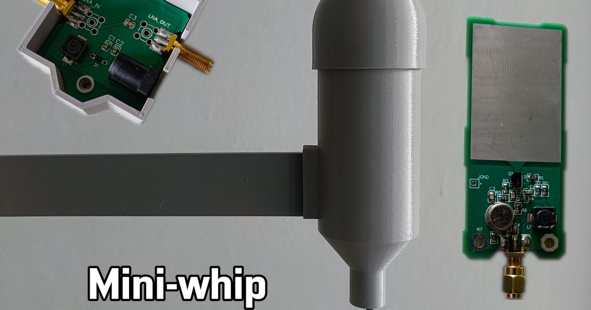 Mini-Whip Antenna Case by Domes | Download free STL model