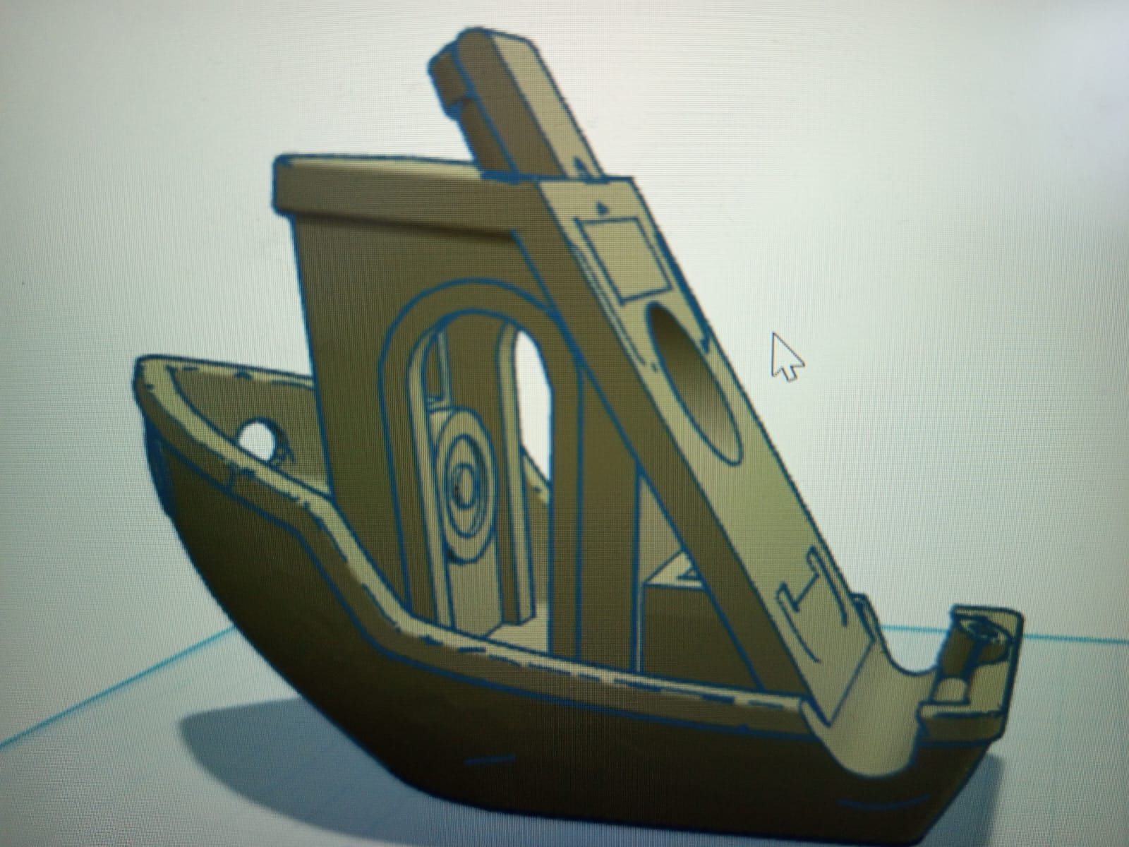 Benchy phone holder