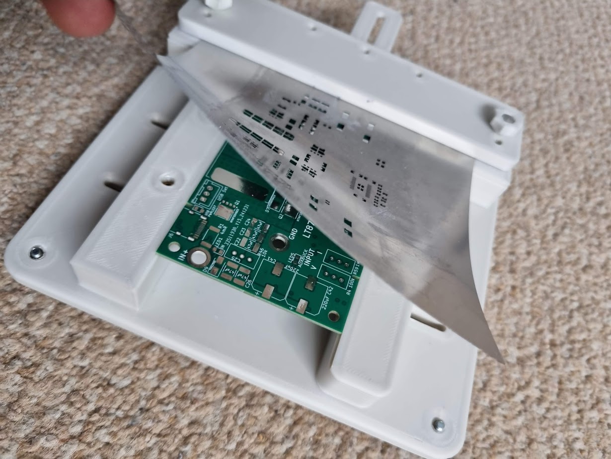 PCB Stencil Jig for applying solder paste (parametric, works with double-sided boards)