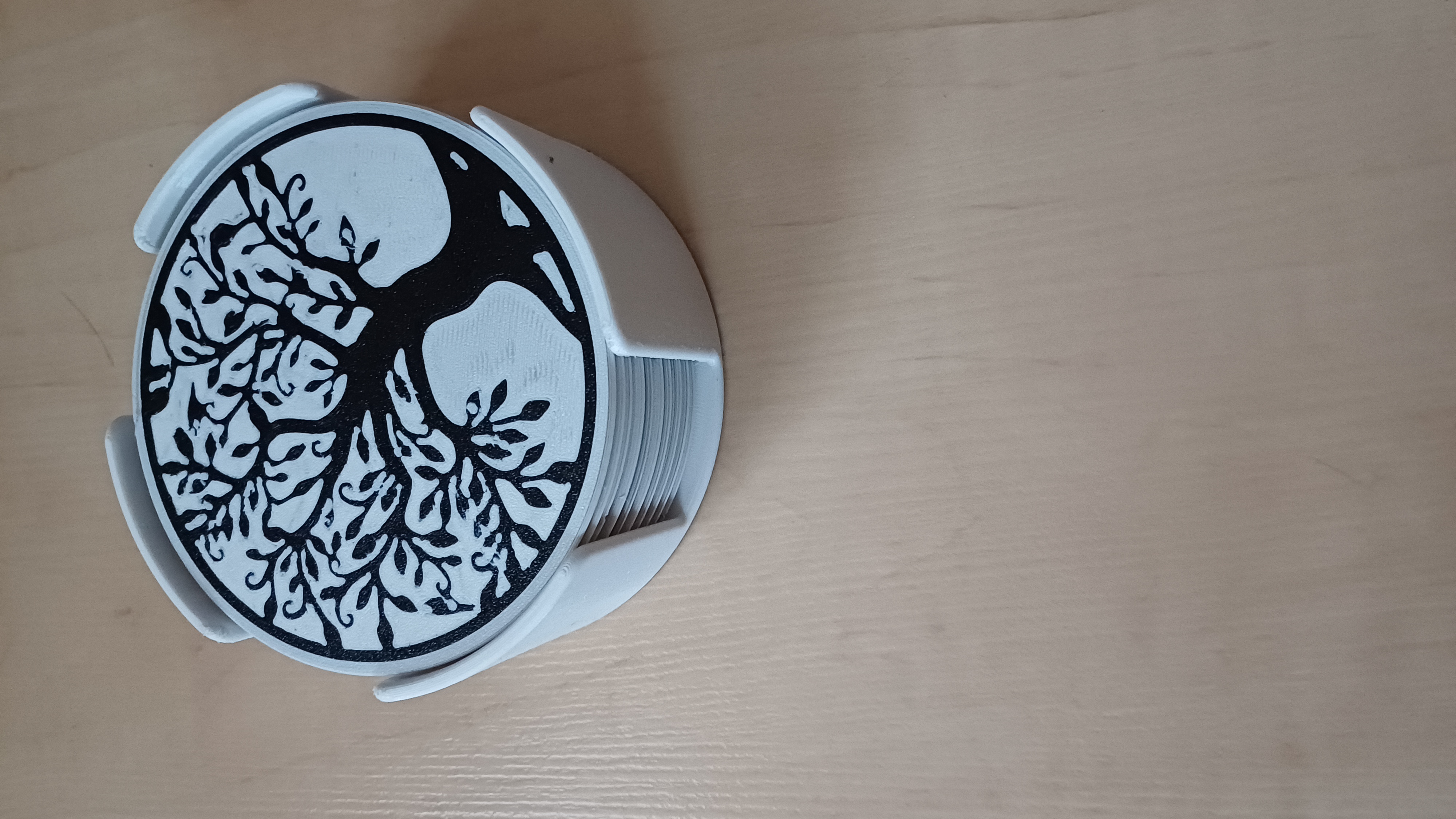 Podtácek strom života + stojan. Tree of life coaster + stand
