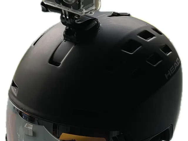 Modified camera helmet mount