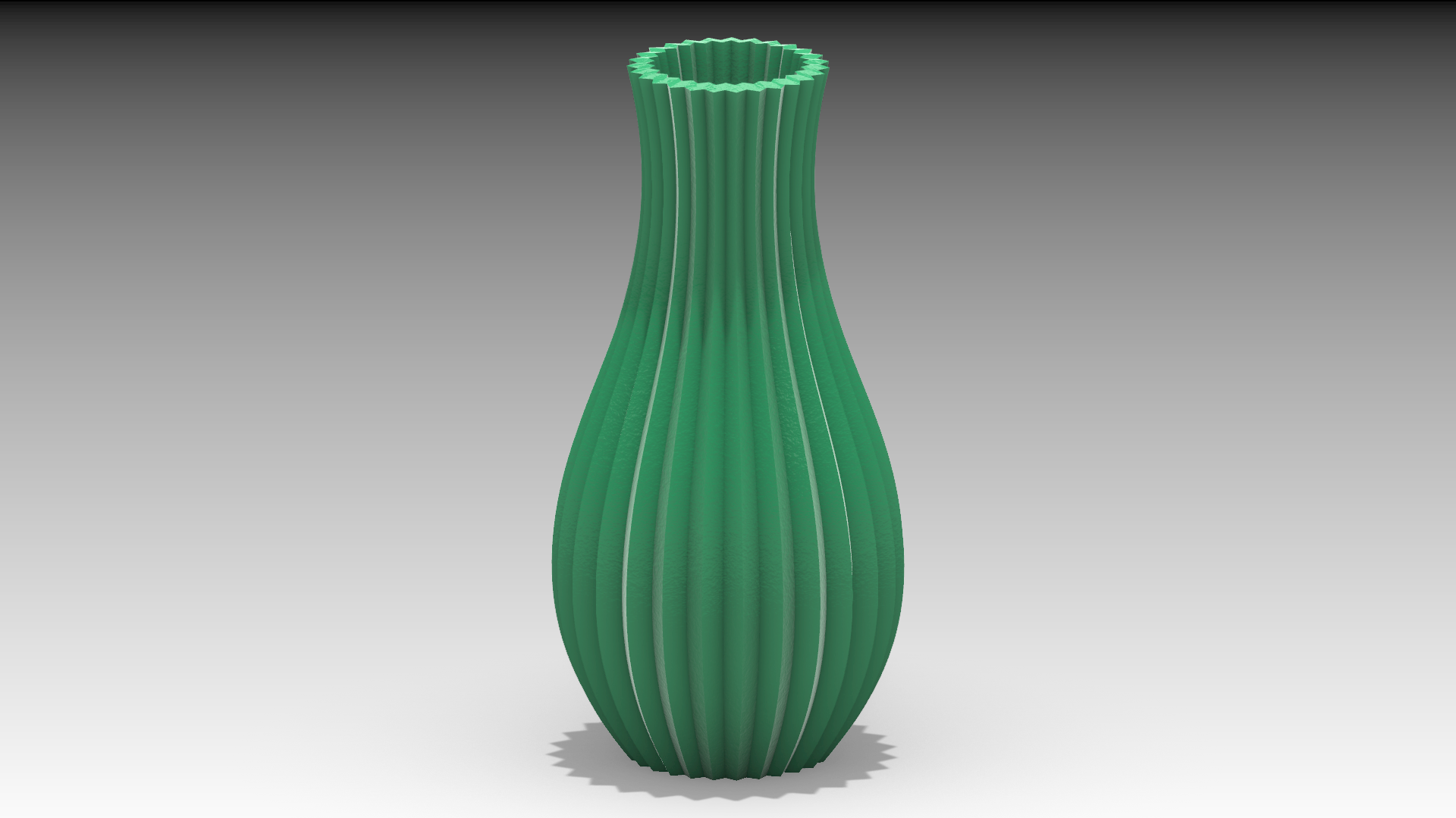 Miniatura 3 do modelo 3D Mini Striped Flower Vase