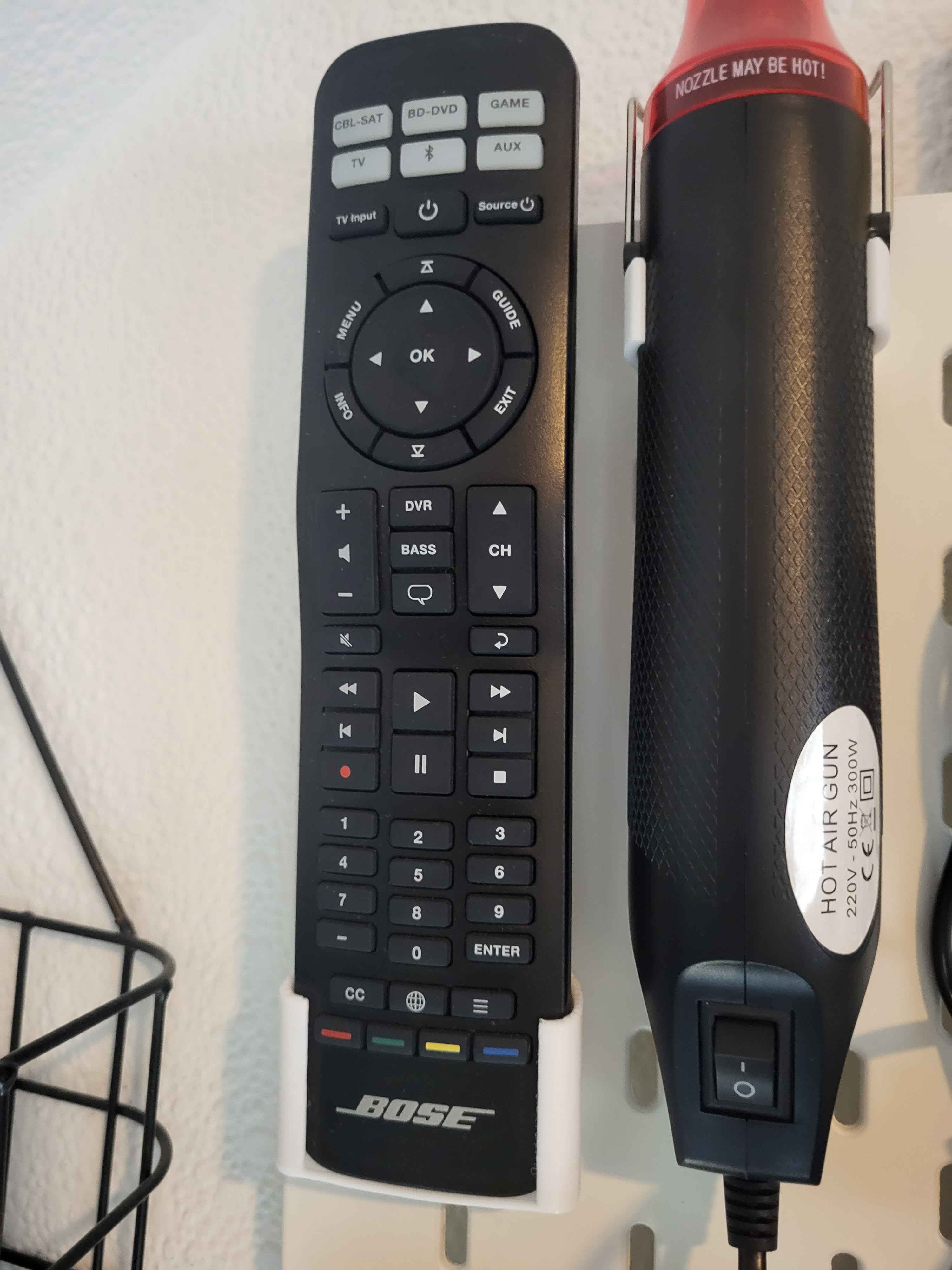 Ikea Skadis mount for Bose Solo remote