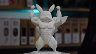 Strong Pikachu bodybuilder