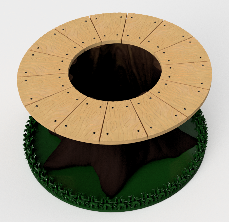 Miniatura 6 do modelo 3D Tree Stump Planter