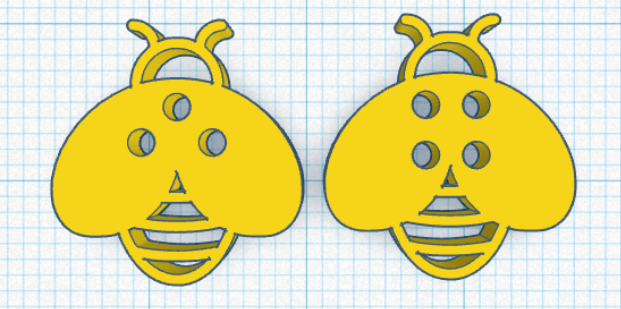 Honey Bee Button