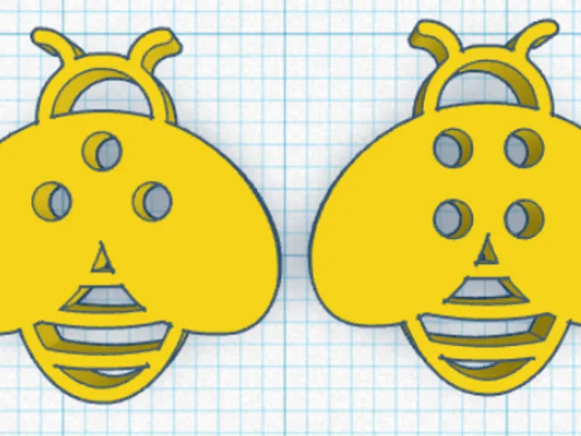 Honey Bee Button