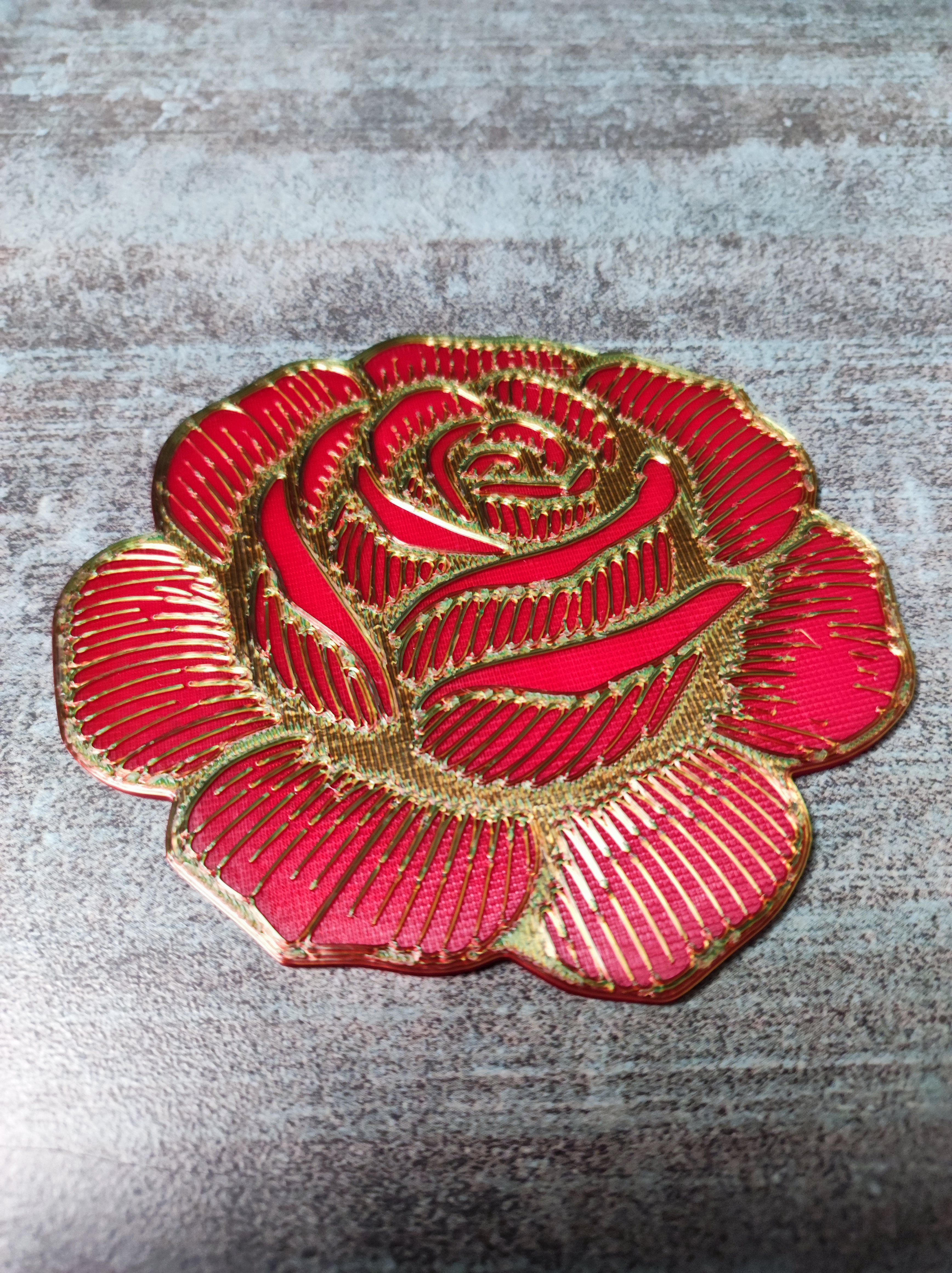 Two coasters: Simple roses — miniatura 2