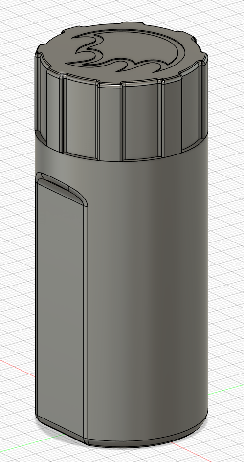Stormproof Match Container with Striker and Screw Lid