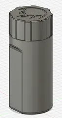Stormproof Match Container with Striker and Screw Lid