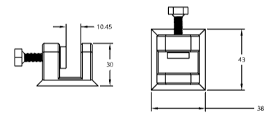 Miniatura 5 do modelo 3D mini clamp for microscope