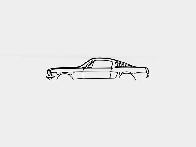 Mustang Fastback 1966 Classic Wall art
