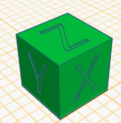 5mm calibration cube