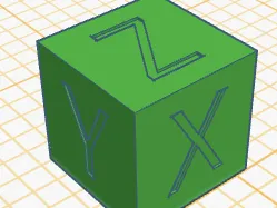 5mm calibration cube