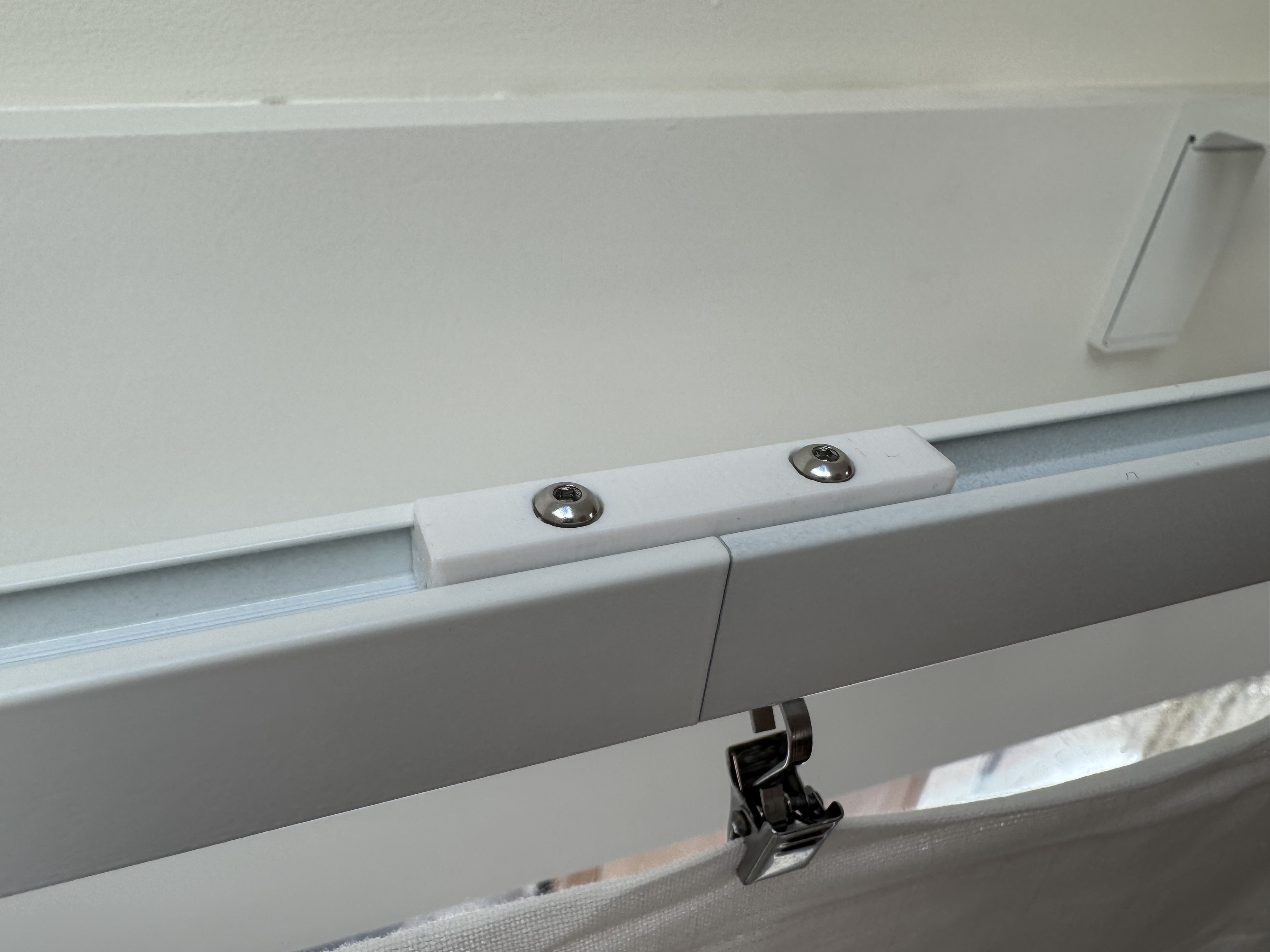 IKEA Vigda Curtain Rails Connector with Threaded Inserts