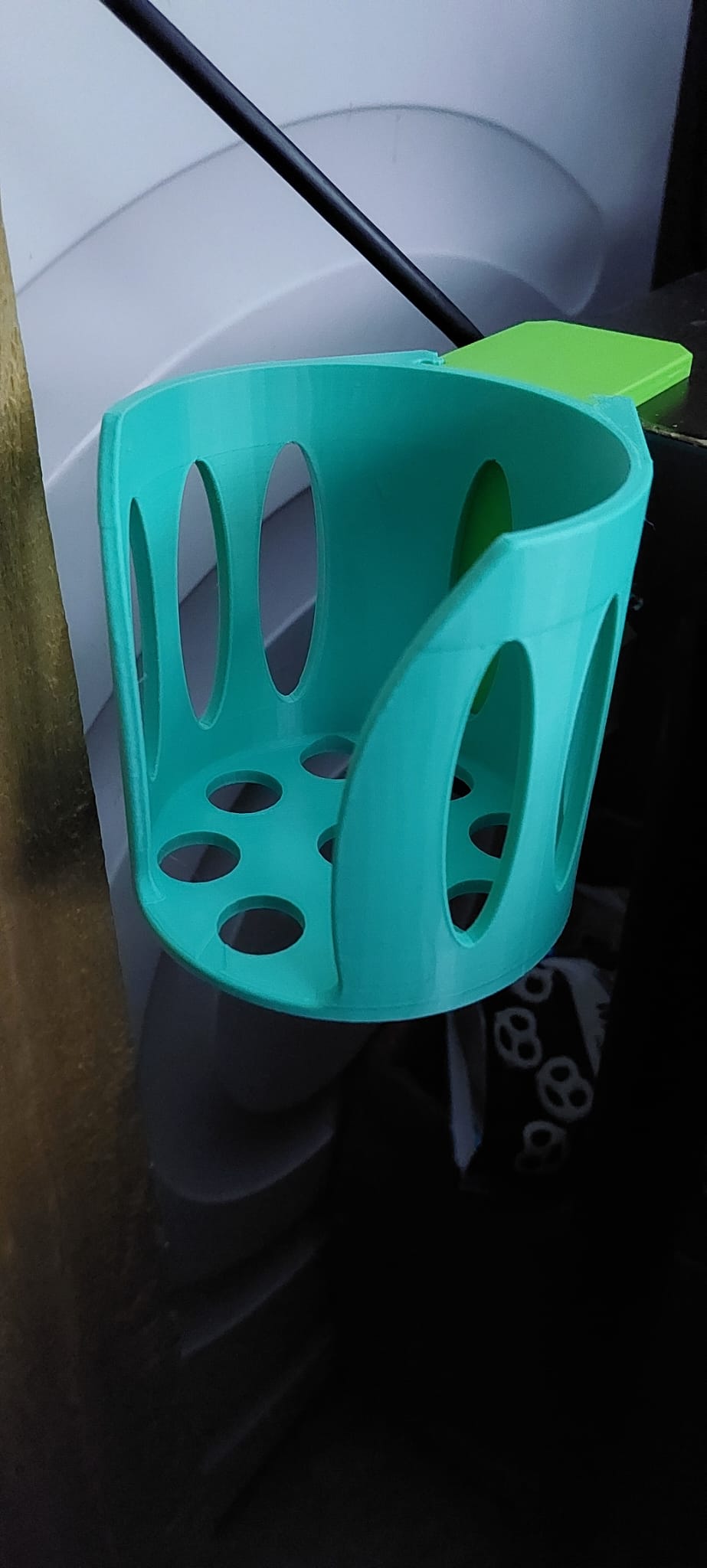 The Laptop Saver - A sub-desk level drink holder Lightweight