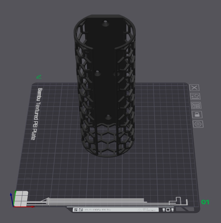 wallmounted hexagon trash bag holder — miniatura 3