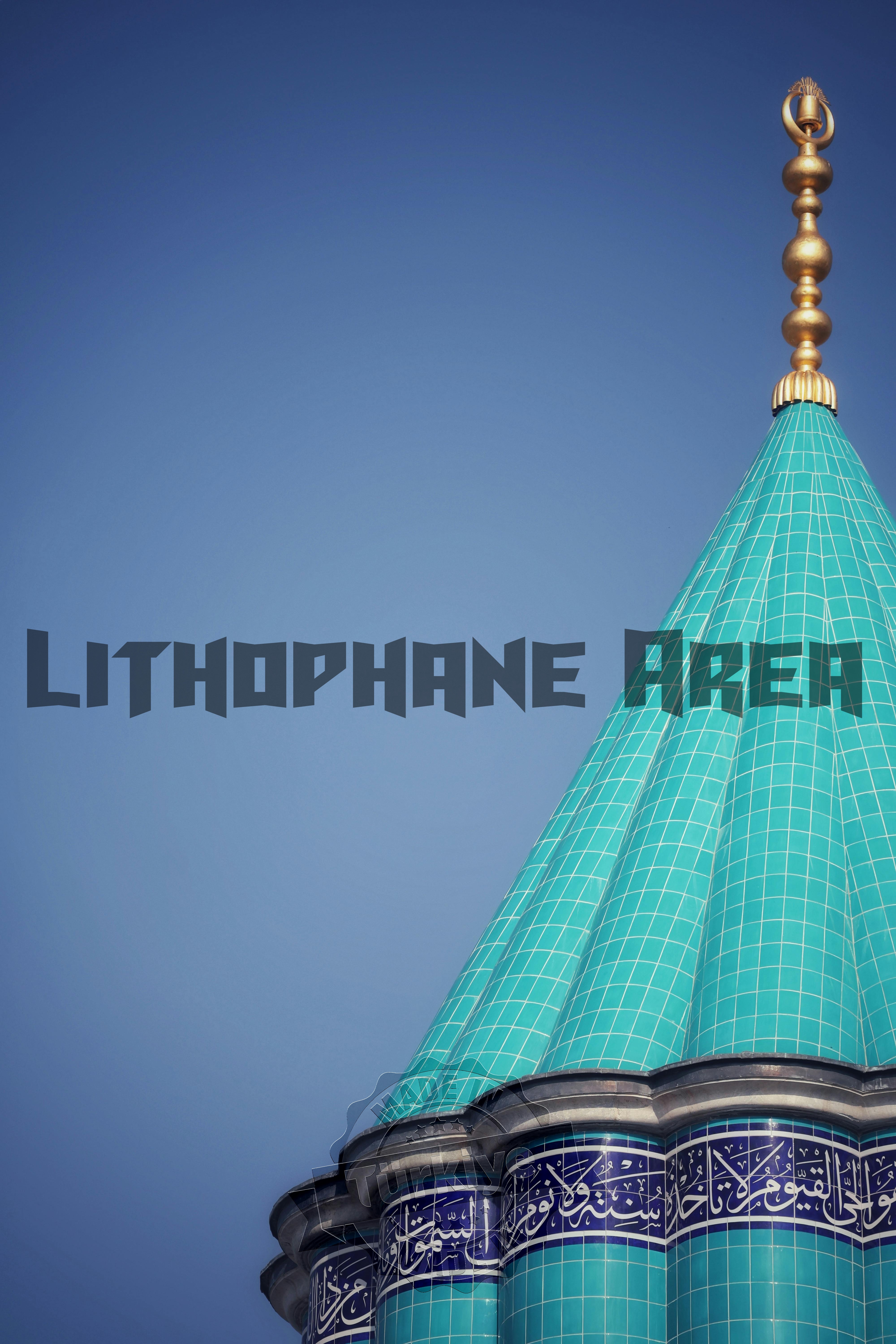 Konya Mevlana Türbesi Lithophane