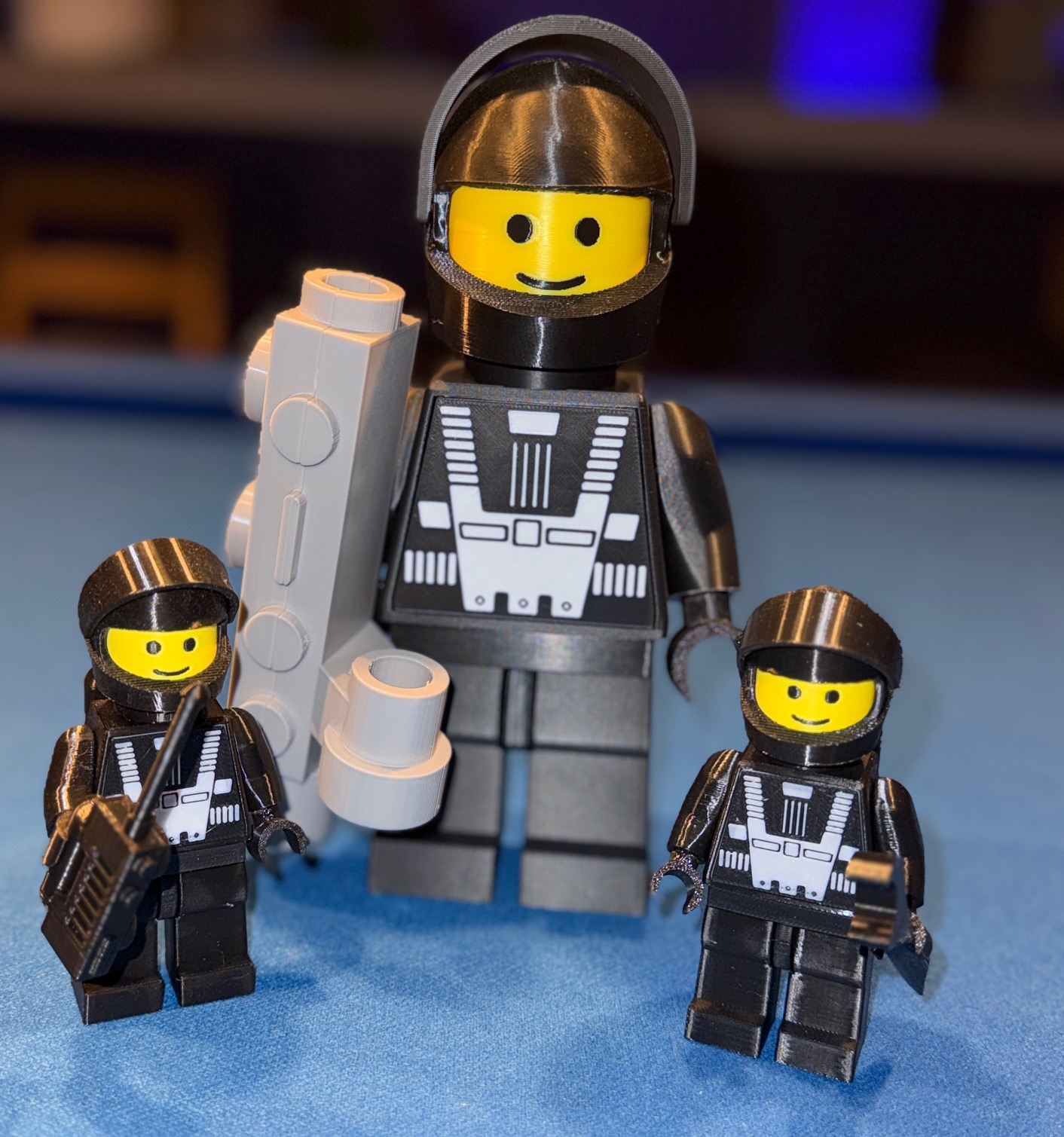 Classic Space Blacktron I Brick Action Figure (2.5:1 Scale)