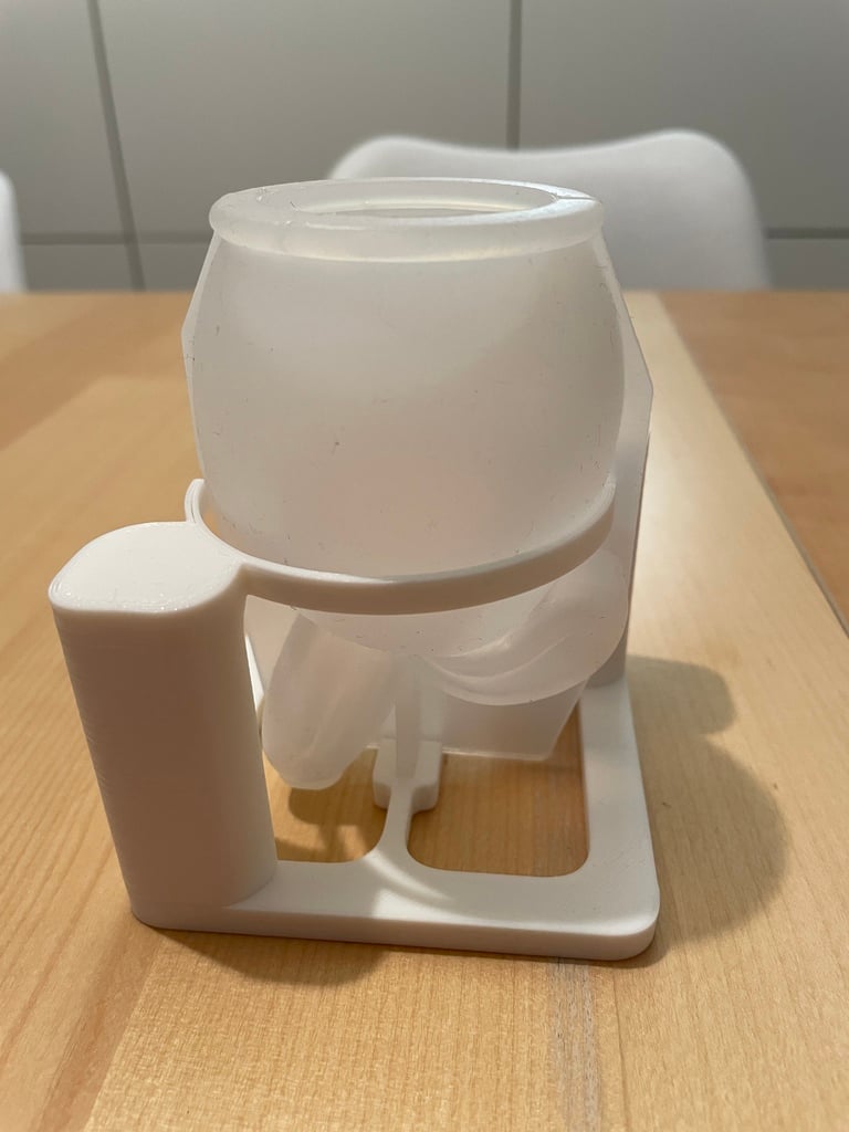 Silikonform Gießform Osterhasenei Halter / Silicone mold Easter bunny egg holder