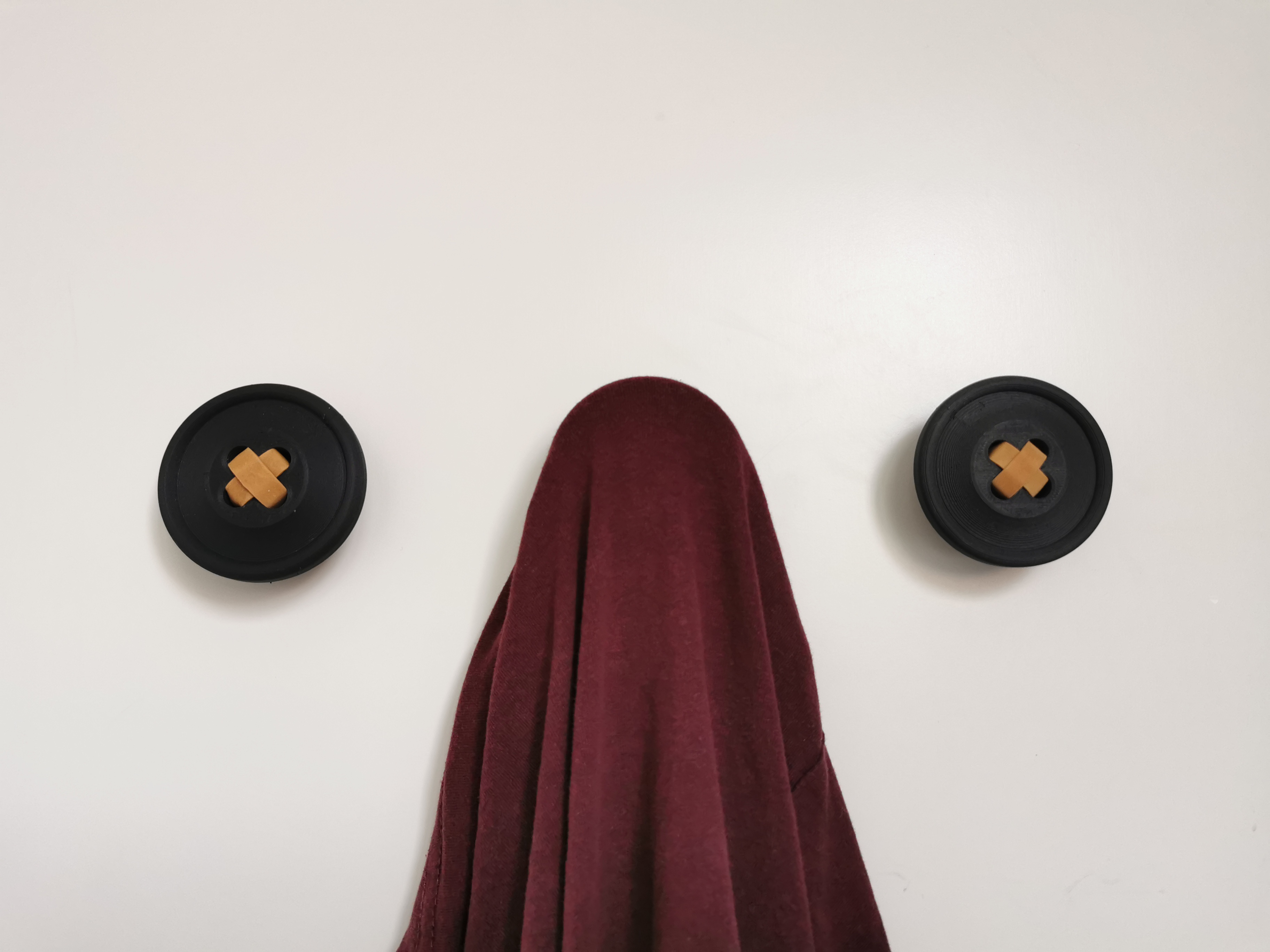 Miniatura 3 do modelo 3D Button wall hook