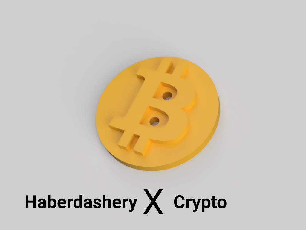 Miniatura 4 do modelo 3D Bitcoin Clothes Button