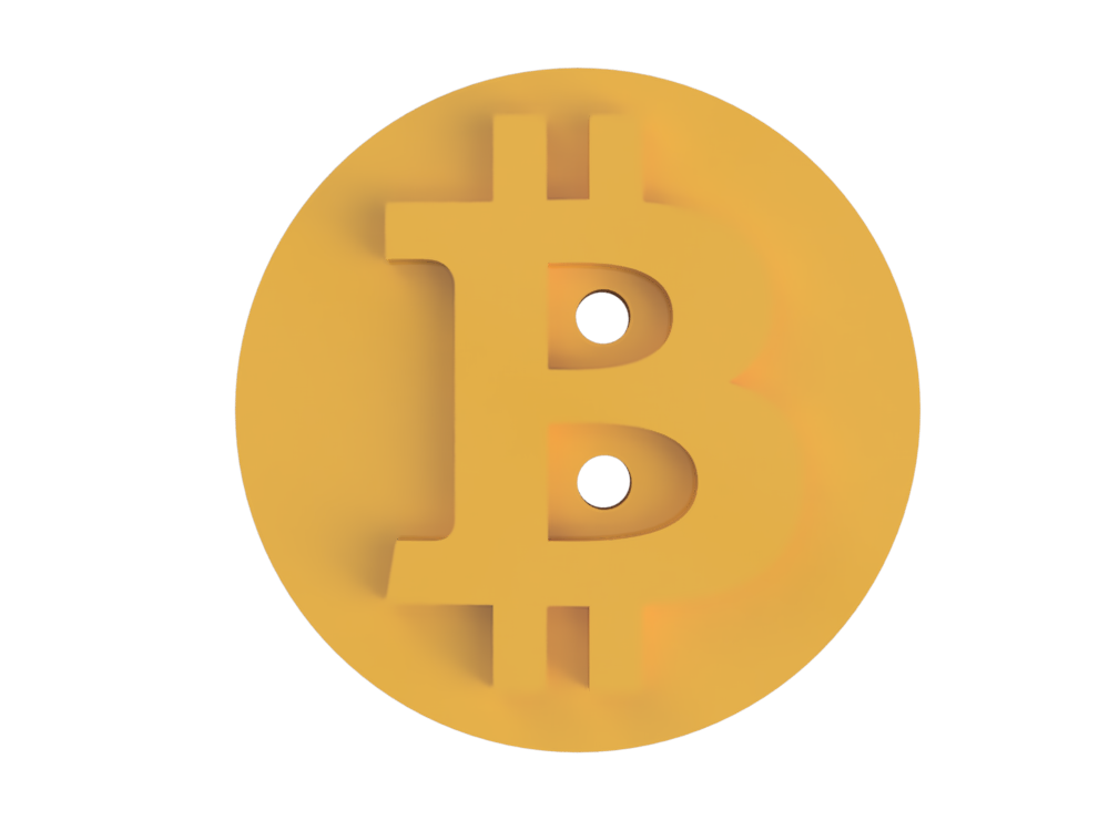 Miniatura 3 do modelo 3D Bitcoin Clothes Button