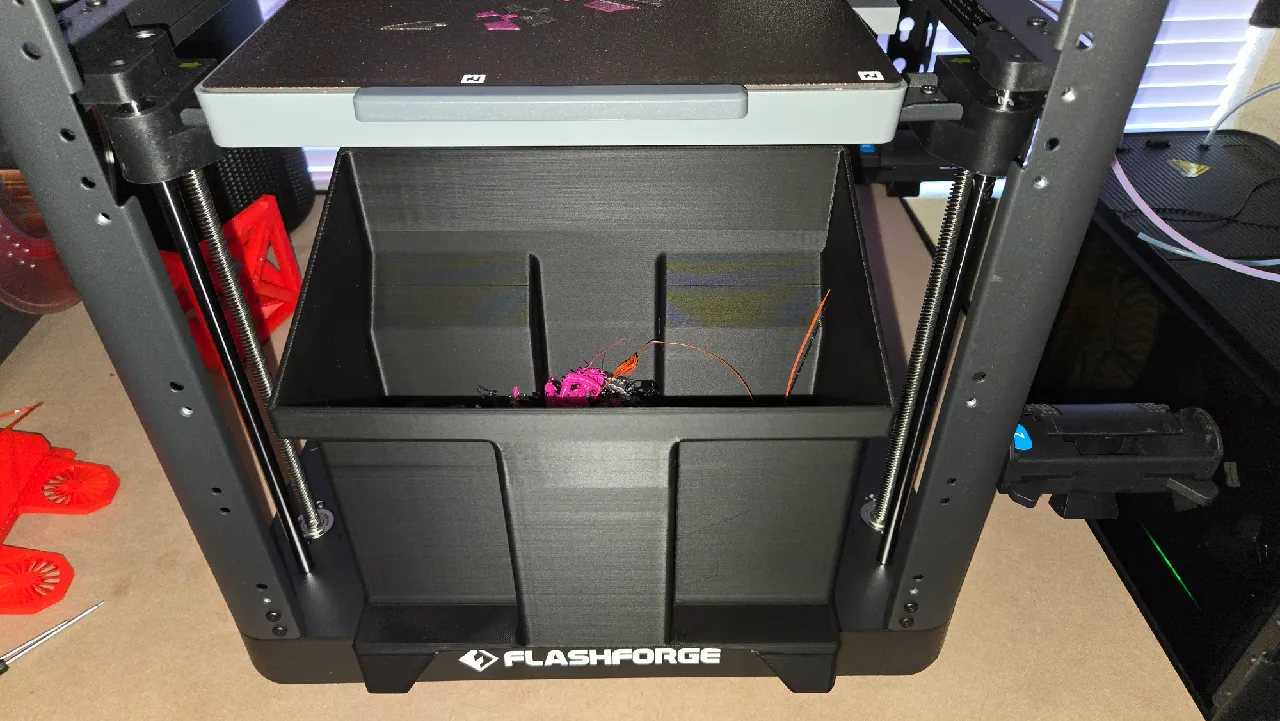 Flashforge AD5X Poop Chute Bin by Titan3D | Download free STL
