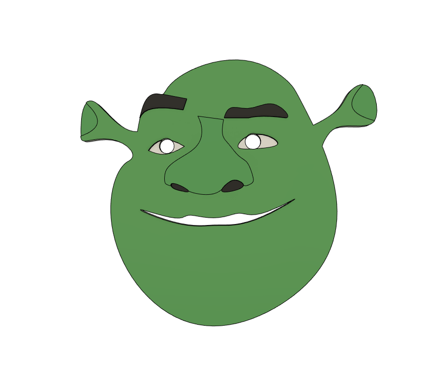 Shrek Button by Matteo | Download free STL model | Printables.com