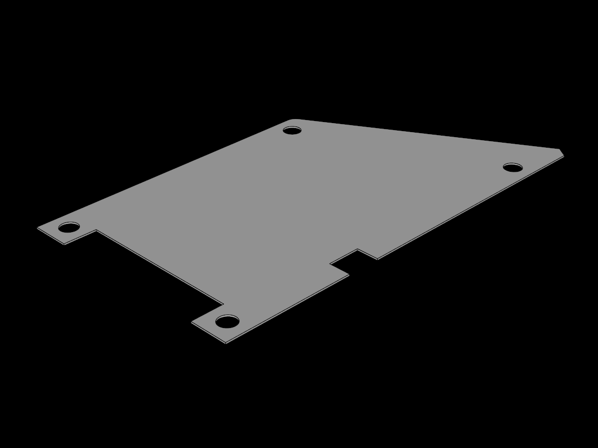 Lego Compatible (47521a.dat) Plastic Mars Rover Solar Panel Front Quadrilateral