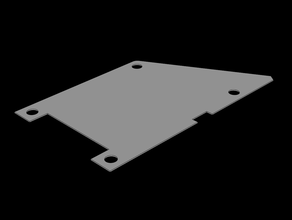 Lego Compatible (47521b.dat) Plastic Mars Rover Solar Panel Side Quadrilateral