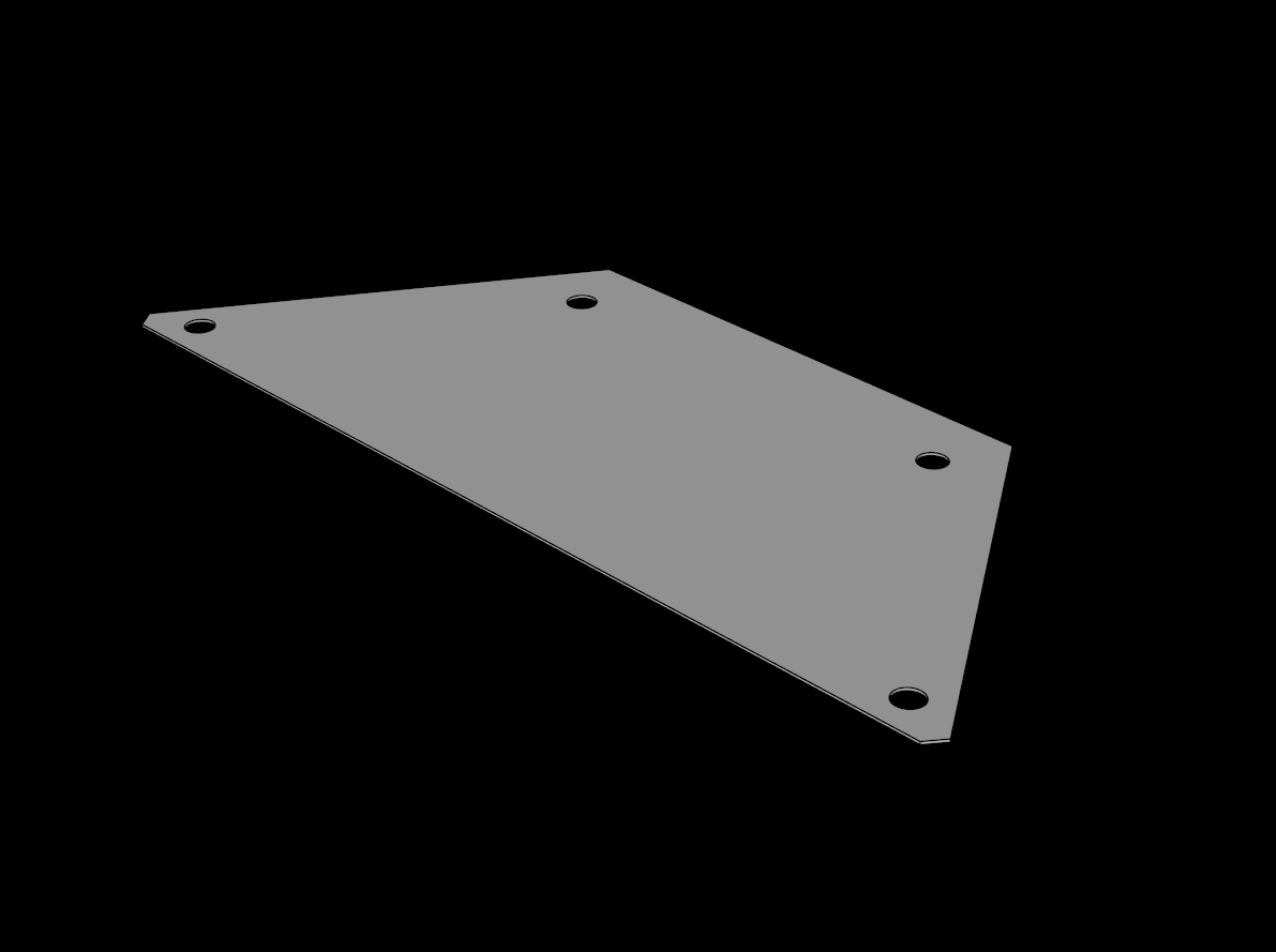 Lego Compatible (47521d.dat) Plastic Mars Rover Solar Panel Rear Trapezoid