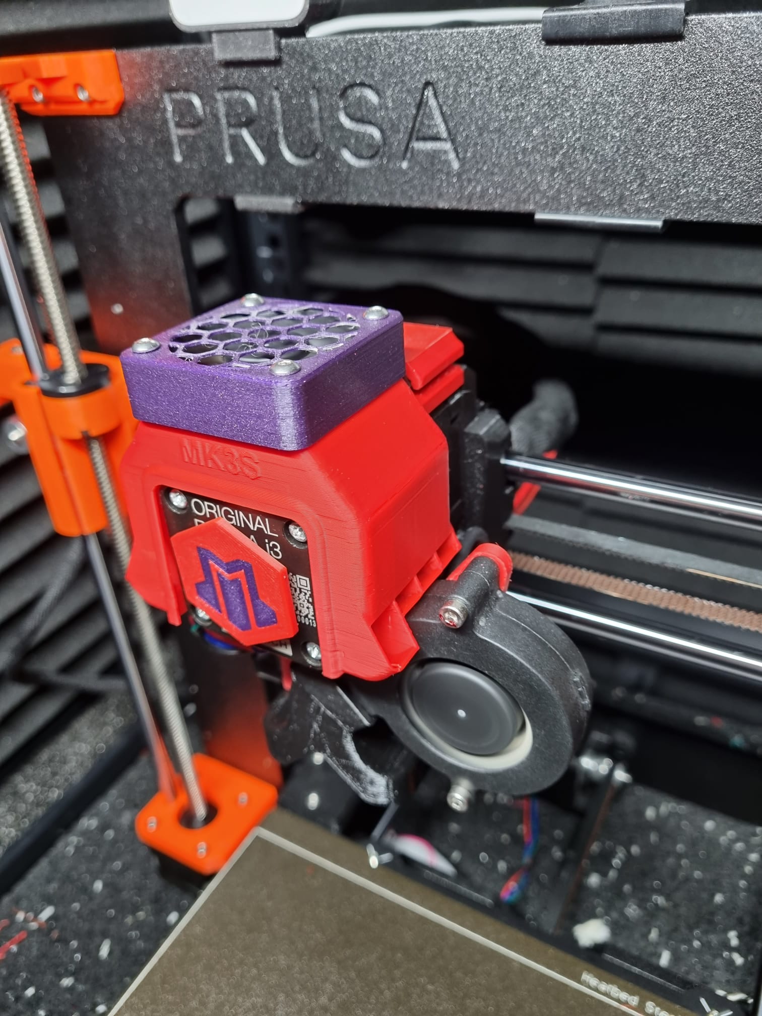 Mk3s+ Extruder Fan Mount - Delta-p Fan Duct Compatible By Magprint3d 