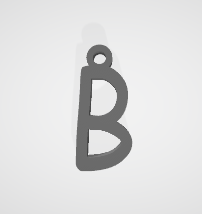 B - keychain