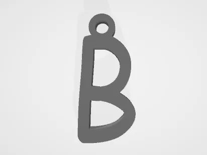 B - keychain