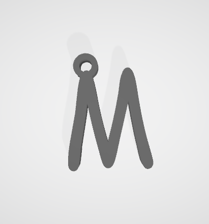M keychain