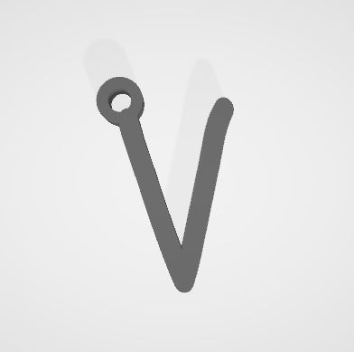 V keychain